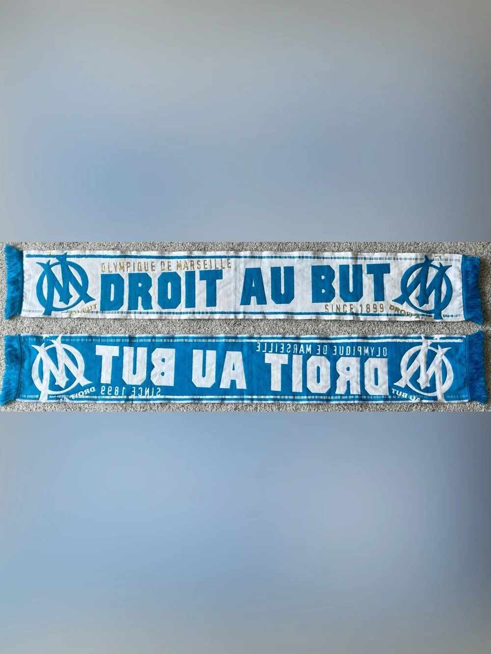 Olympique de Marseille Droit Au But Single Sided Soccer Scarf